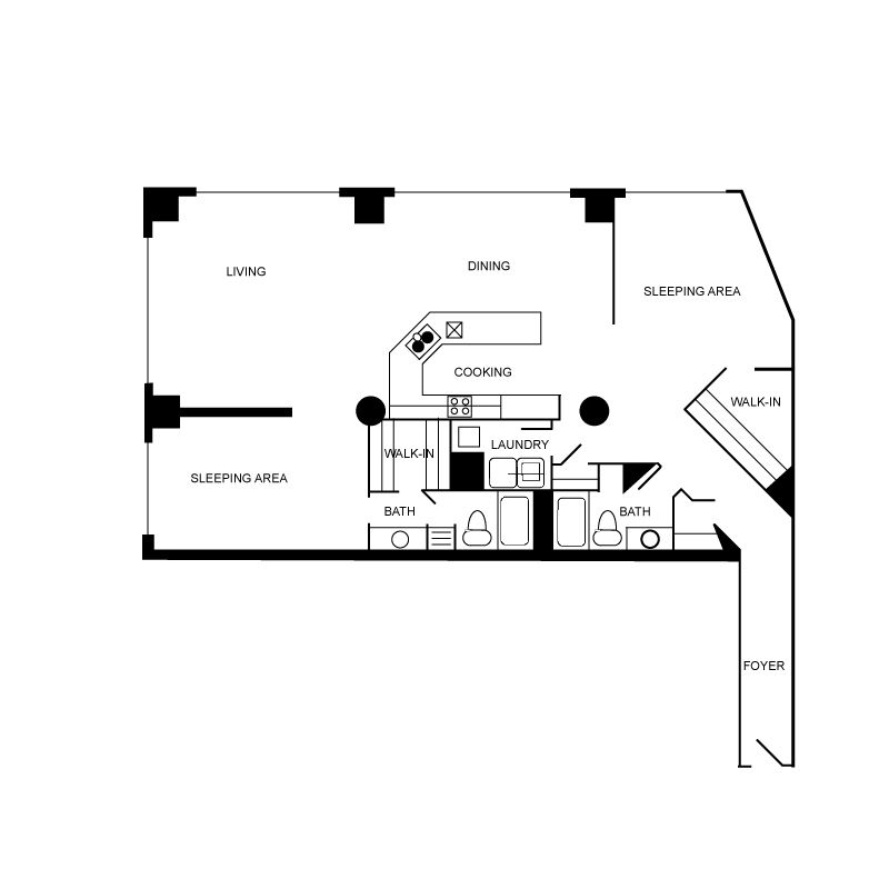 Floor plan layout diagram for c20